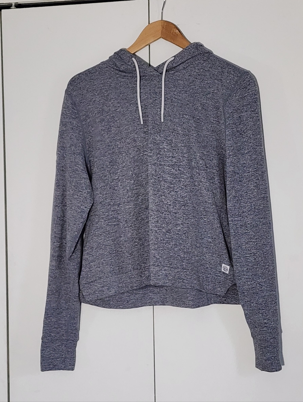Rhoback Heather Blue/Gray Pullover Hoodie Sweater